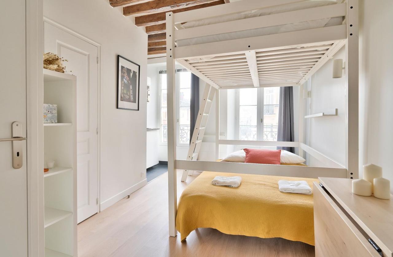 Stylish Mezzanine Studio In The Heart Of Paris 3F Екстериор снимка